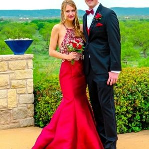 Beaded Mermaid fit Formal Dress